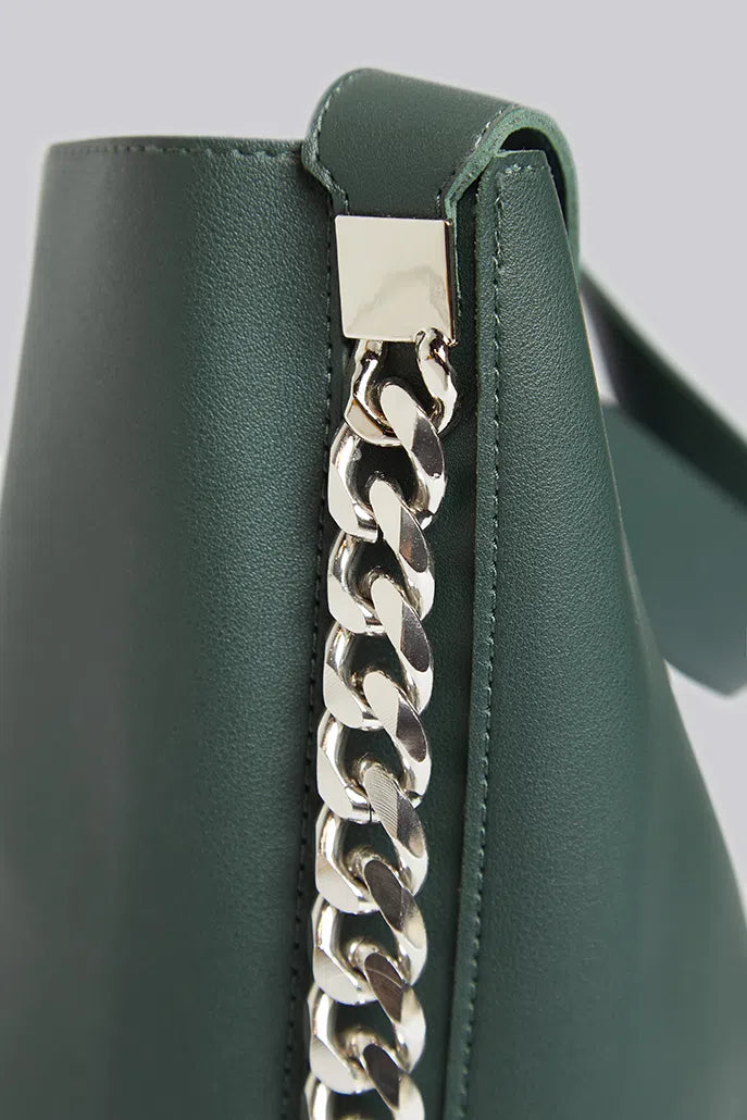 Louche Gorliss Chain Shoulder Bag - Green