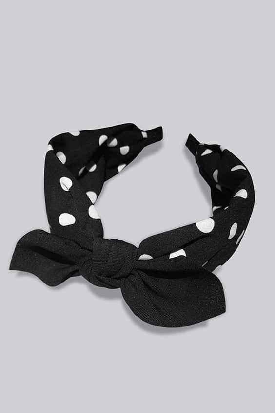Louche Ezekiel Spotted Headband - Styled