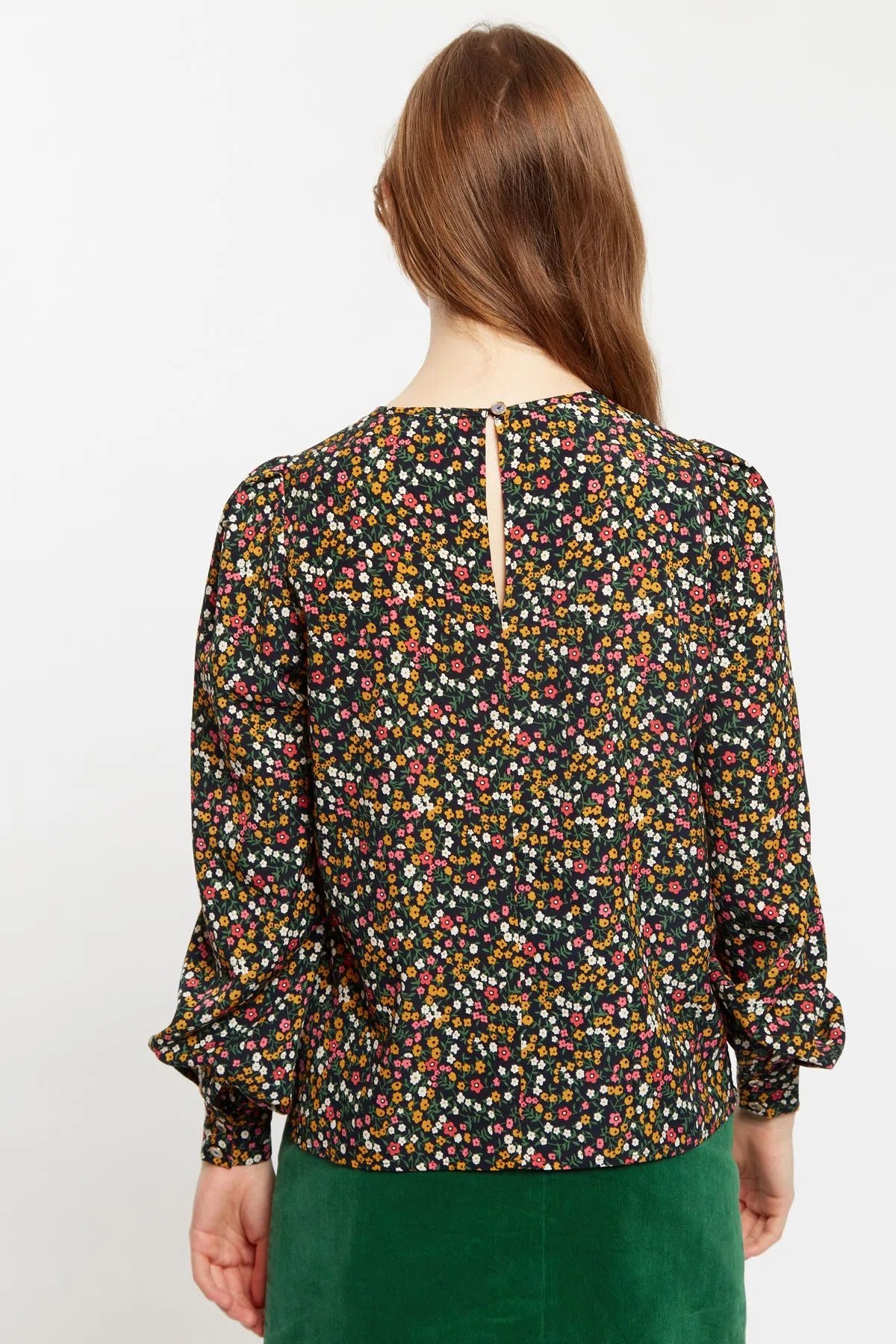 Lima Dippy Ditsy Print Long Sleeve Blouse