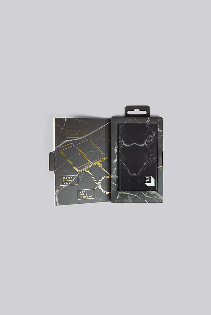 Marble Power Bank - Black - Detail 2