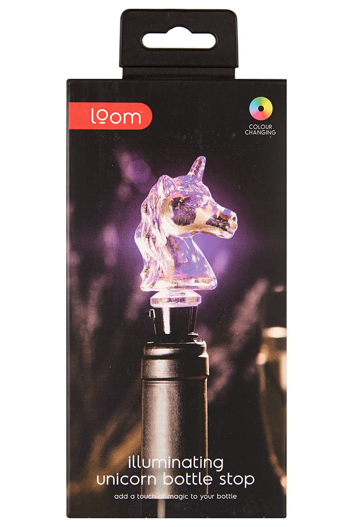 Unicorn Light Up Bottle Stop - Styled