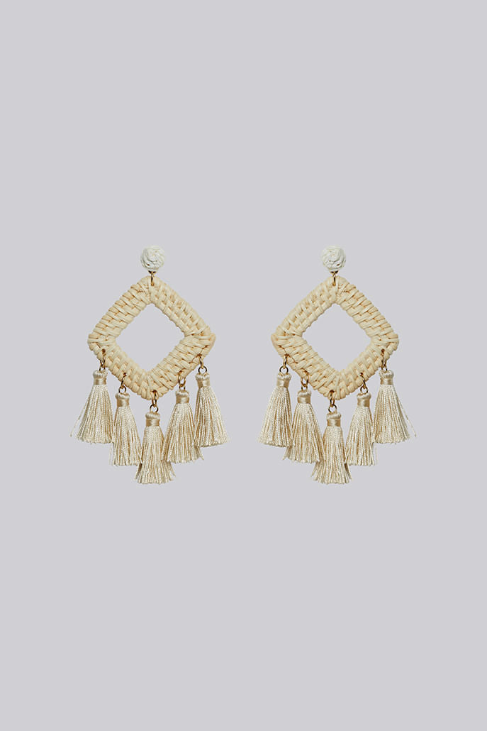 Louche Zephaniah Tassel Pendant Earring - Styled