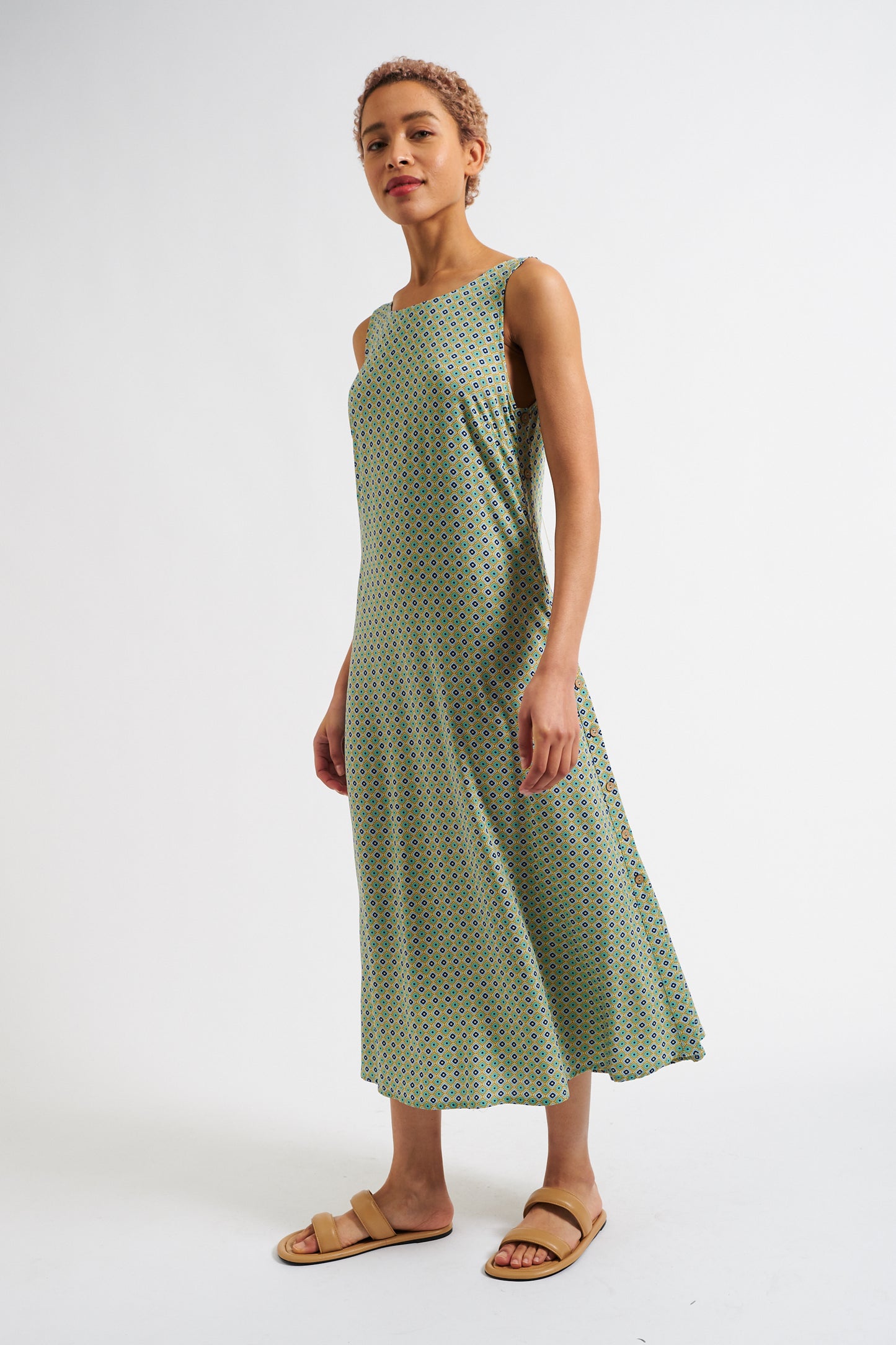 Orinda Tangiers Print Midaxi Sundress