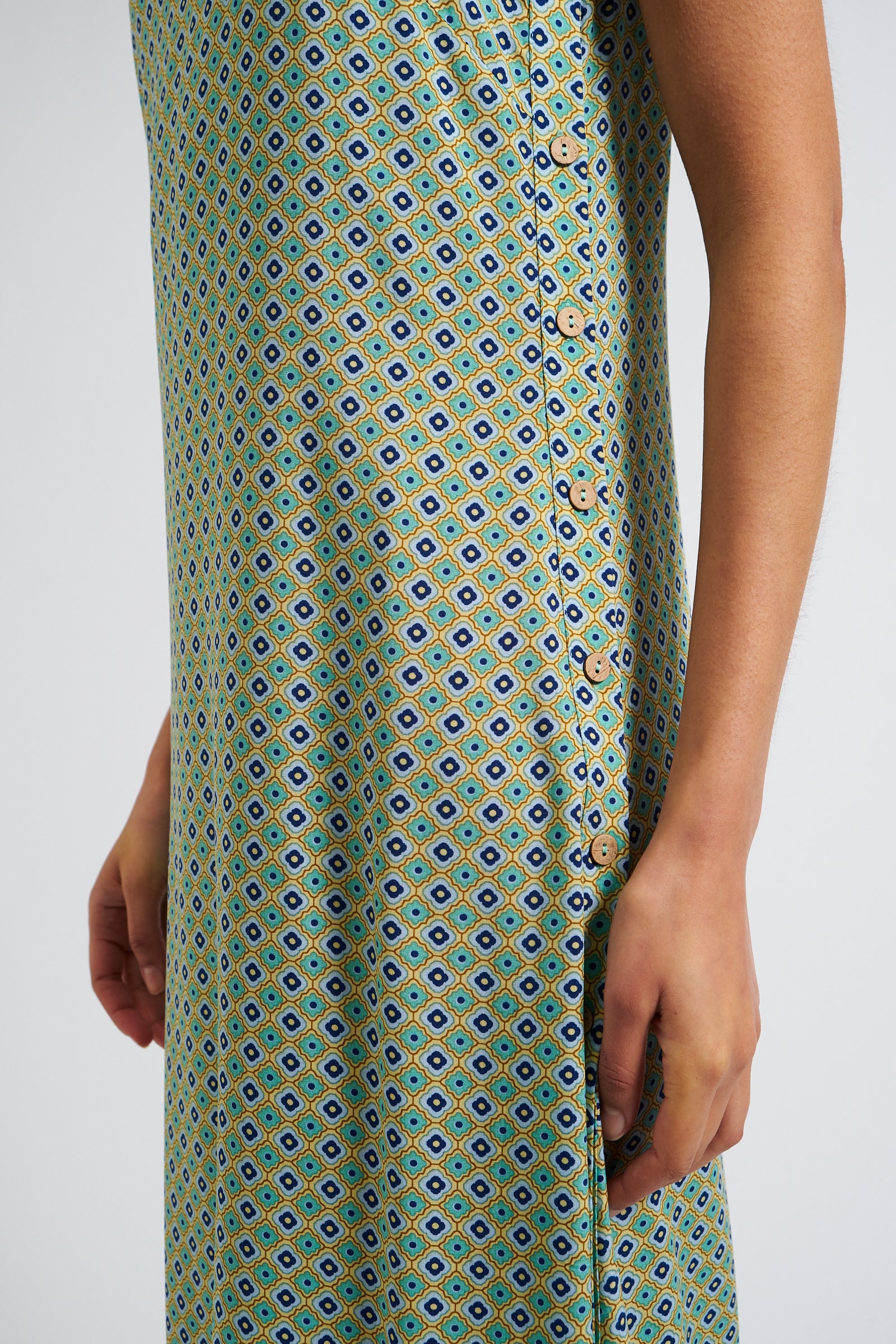 Orinda Tangiers Print Midaxi Sundress - Detail 2
