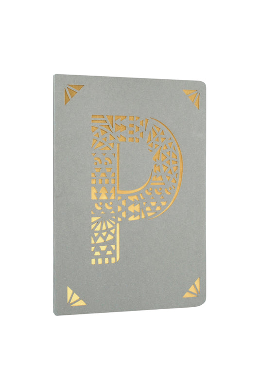 P monogram A6 notebook