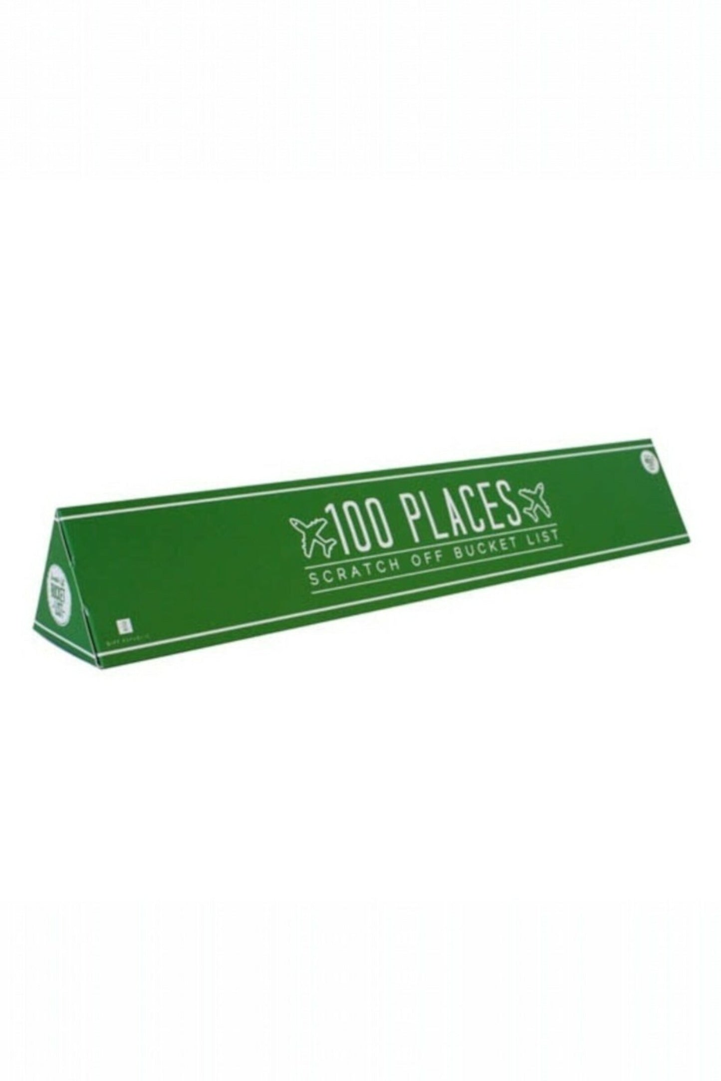 100 Places Bucket List Scratch Poster