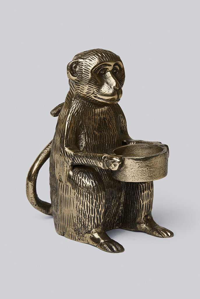 Brass Monkey Tealight Holder
