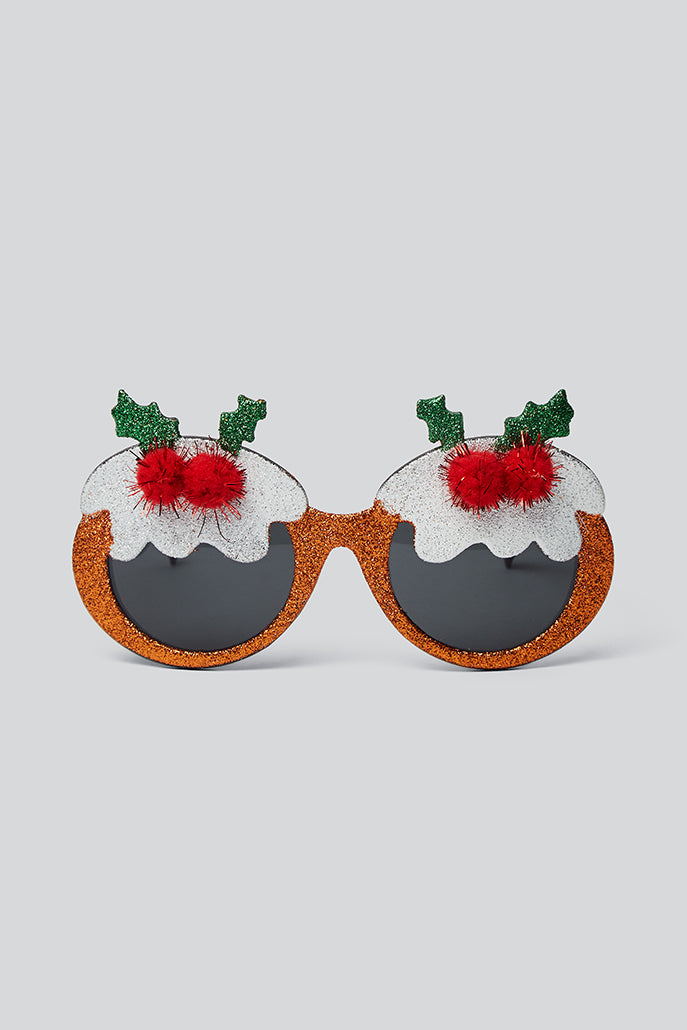Christmas Pudding Glasses - Styled
