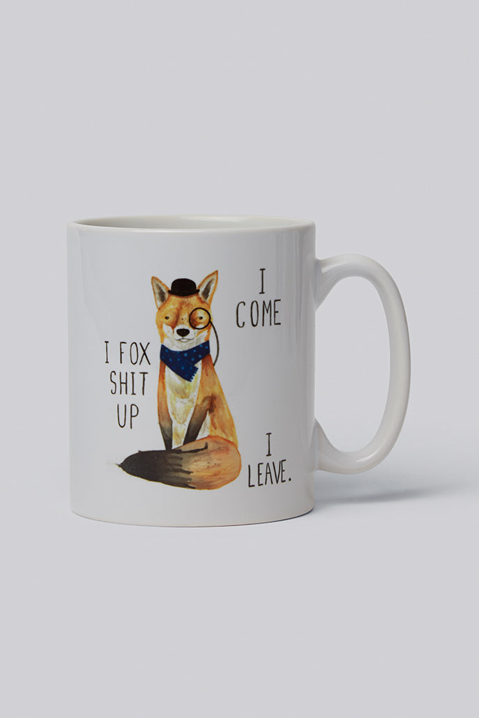 I Come, I Fox Up, I Leave Mug - Styled