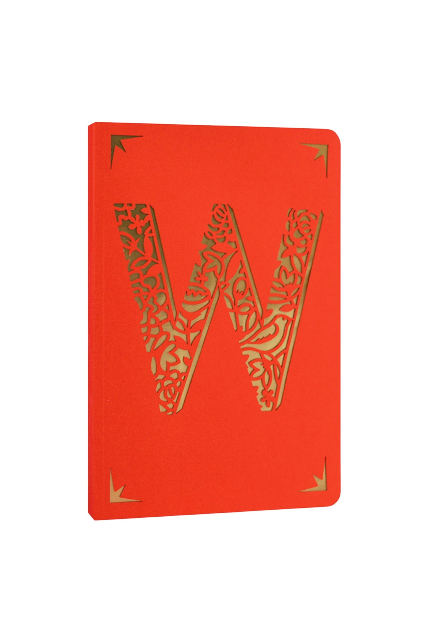 W Monogram Orange A6 Notebook
