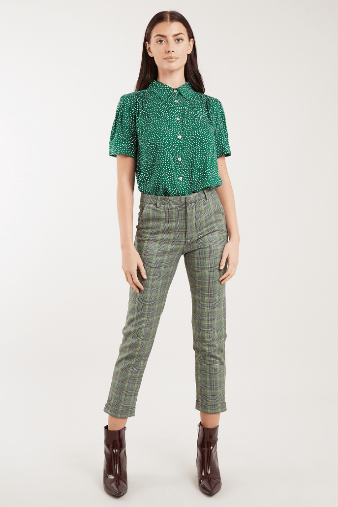 Louche Barclay Scatter Dot Print Short Sleeve Shirt - Detail 2