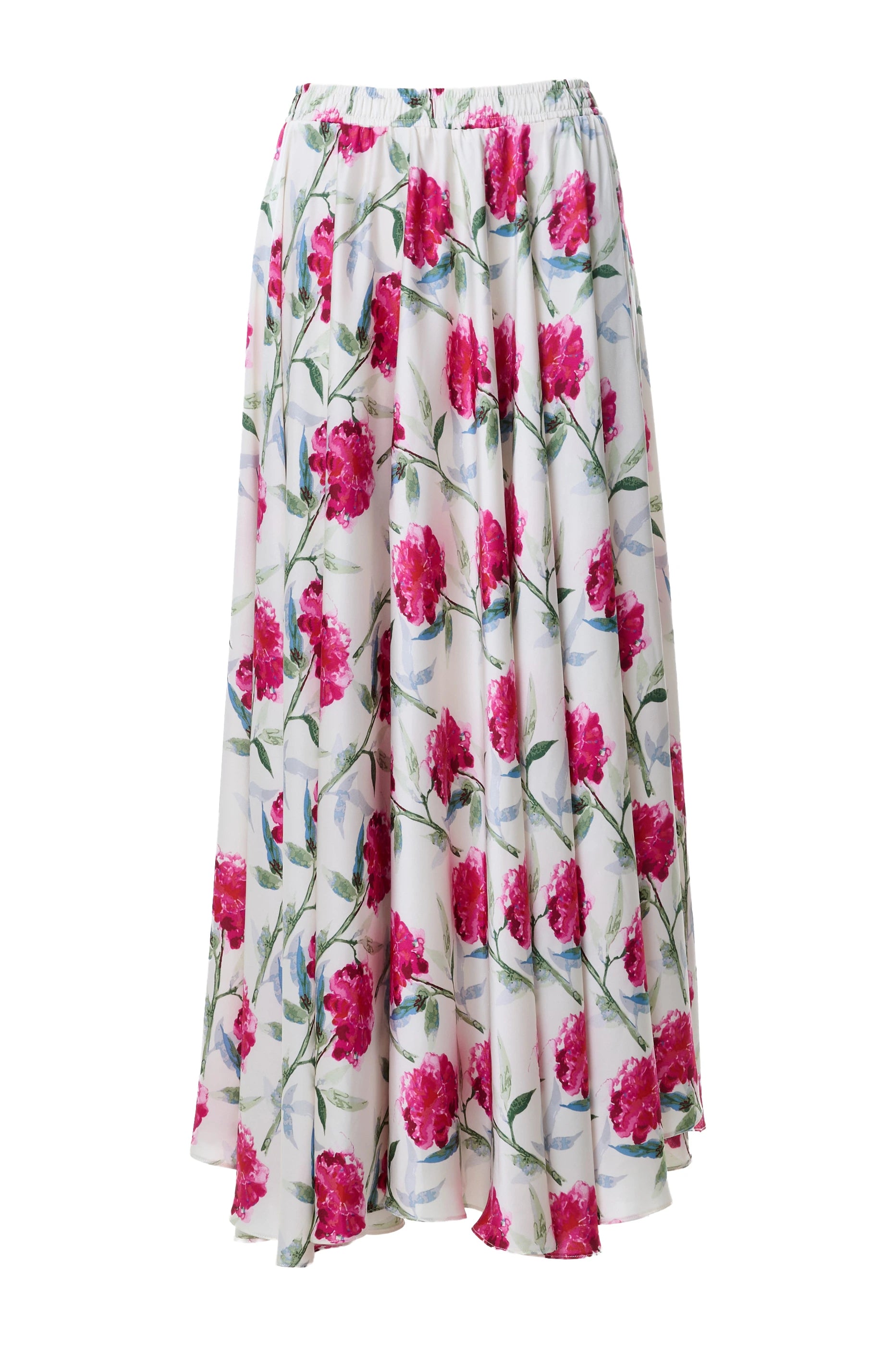 Agatha Loveflower Print Circle Maxi Skirt