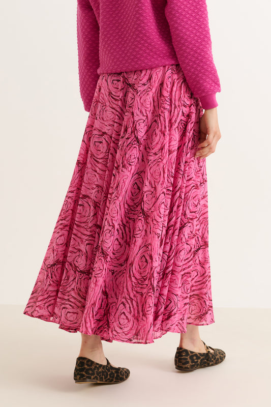 Agatha Rosechild Full Circle Maxi Skirt – Pink
