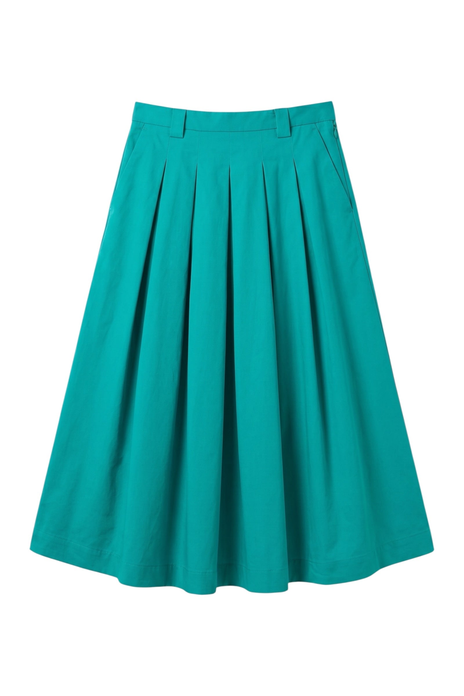 Alexia Recycled Cotton Midaxi Skirt - Sea Green - View 7