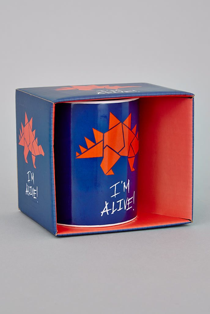 I'm Alive Dinosaur Mug - Styled