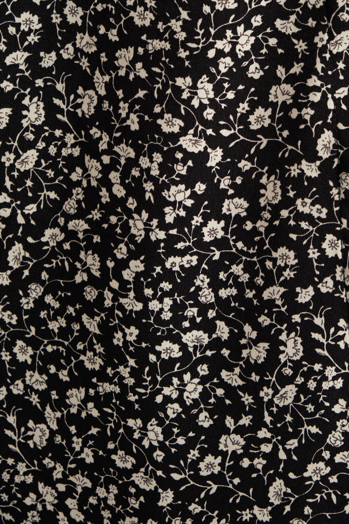 Barney Floral Print Midi Skirt in Black