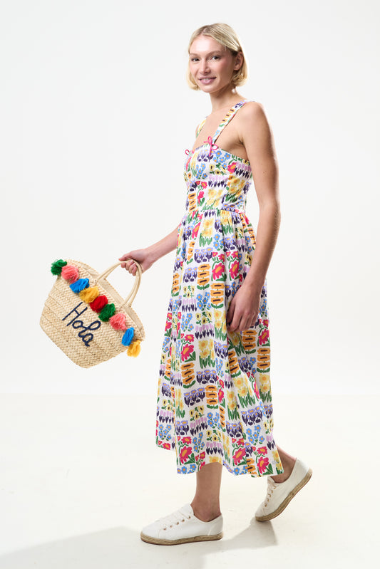 Hola Tassel Straw Bag