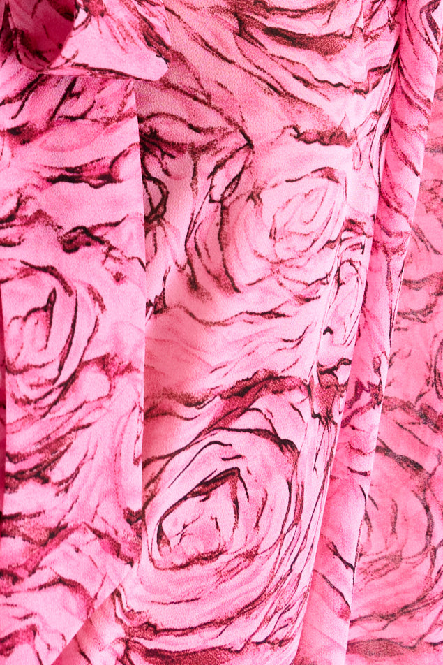 Huxley Rosechild Jersey Top Circle Skirt Midi Dress - Pink - Detail 4