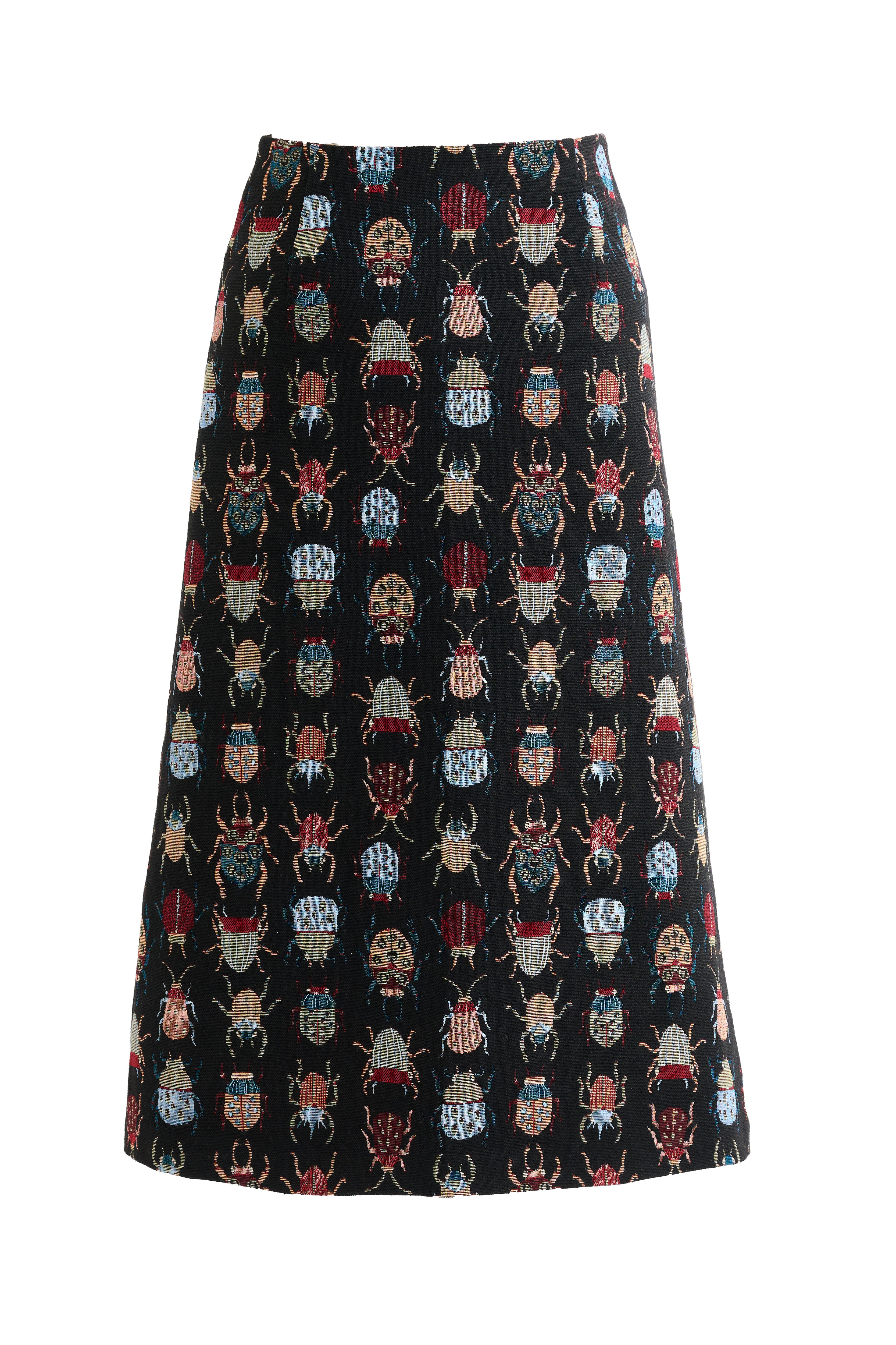 Buffy Beetlejuice Jacquard A-Line Midi Skirt