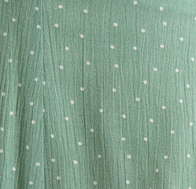 Geri Petite Dot Green Halter Neck Mini Dress