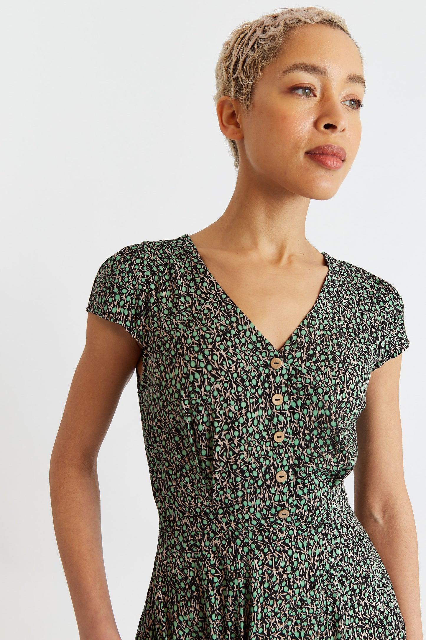 Cathleen Mini Sugar Plum Print Tea Dress