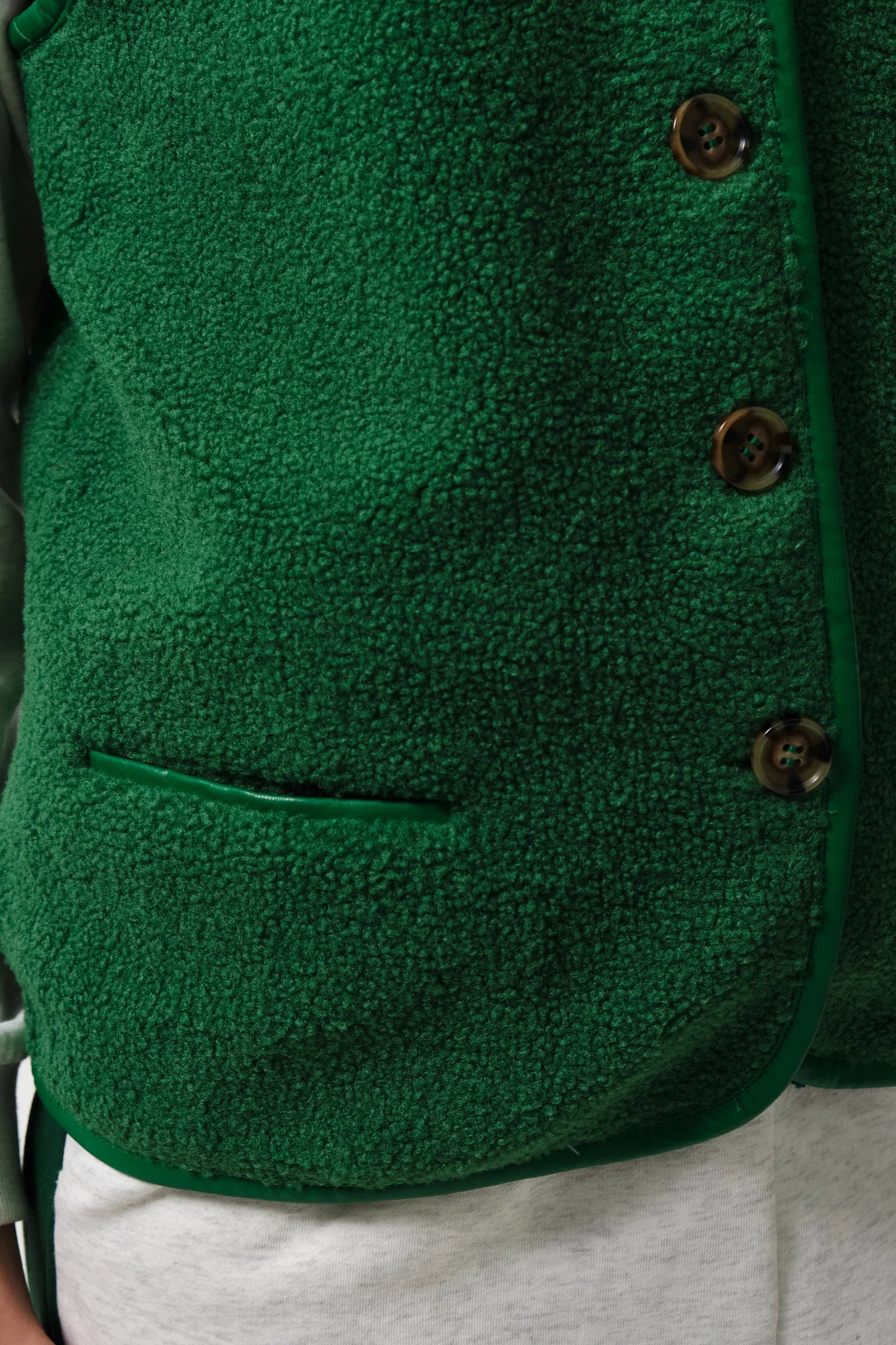 Chris Borg Waistcoat - Green - Detail 1