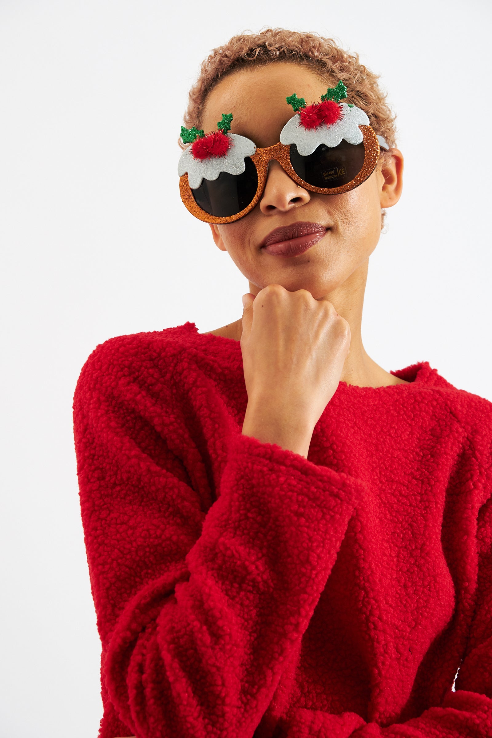 Christmas Pudding Glasses - Detail 1