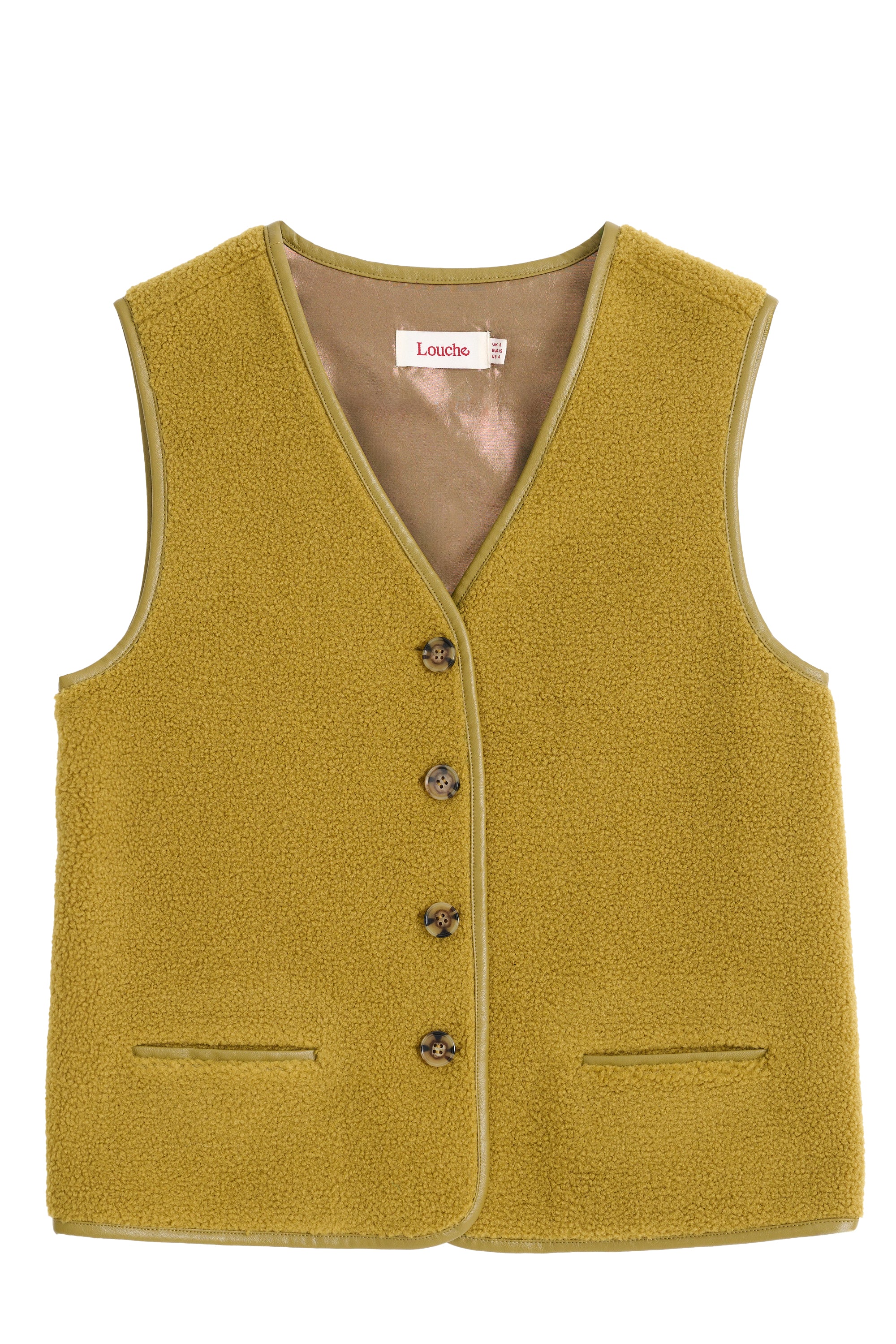 Chris Borg Waistcoat – Mustard - Detail 4