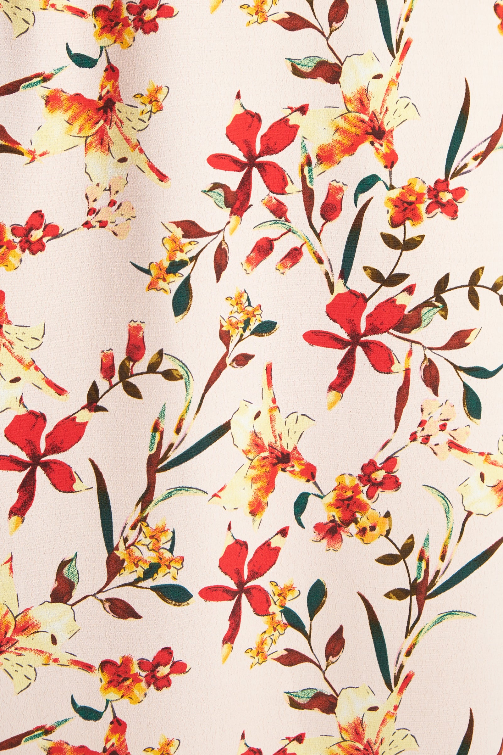 Cinnamon Flower Print Midi Wrap Dress - Styled