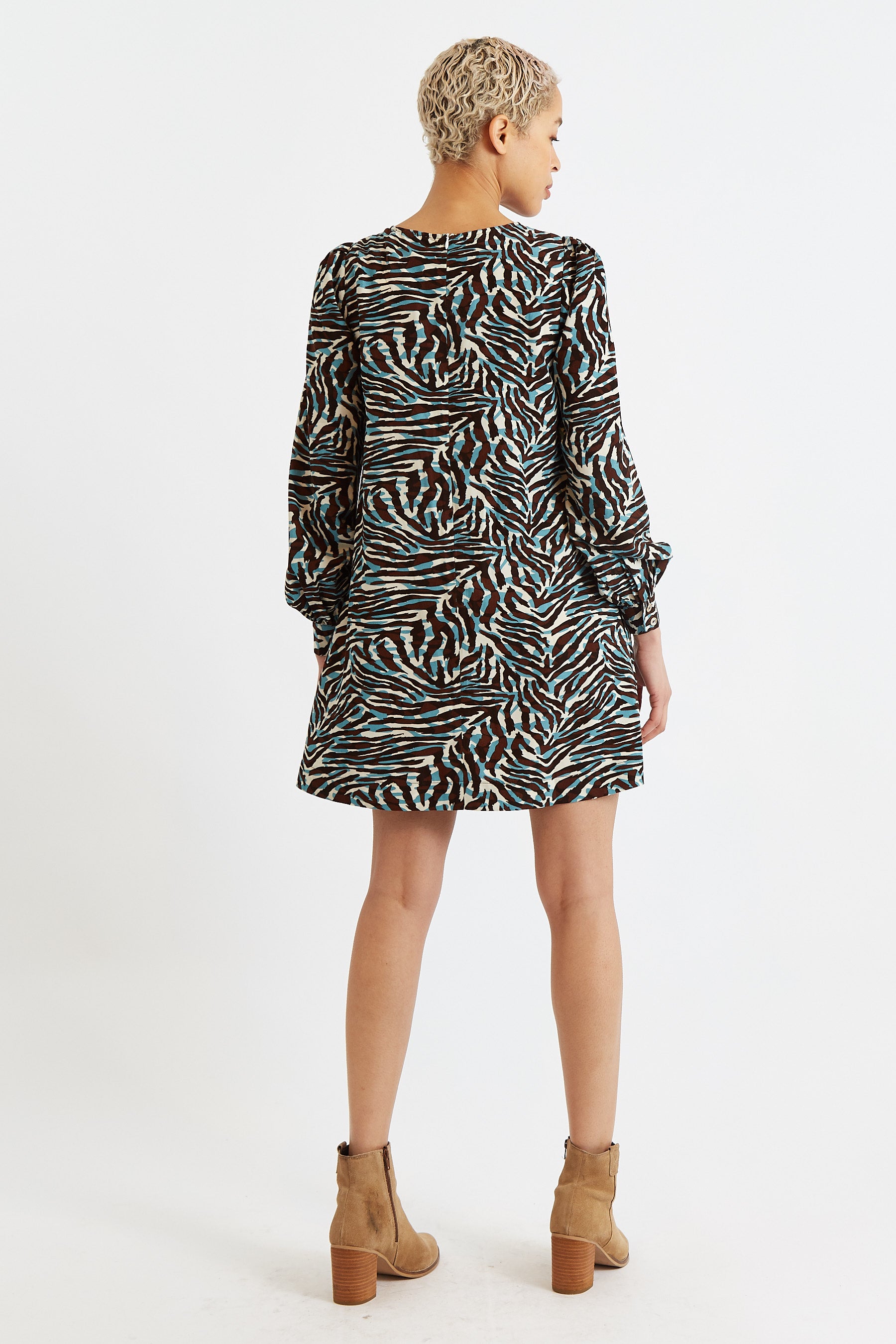 Didee Roar Print Long Sleeve Mini Dress
