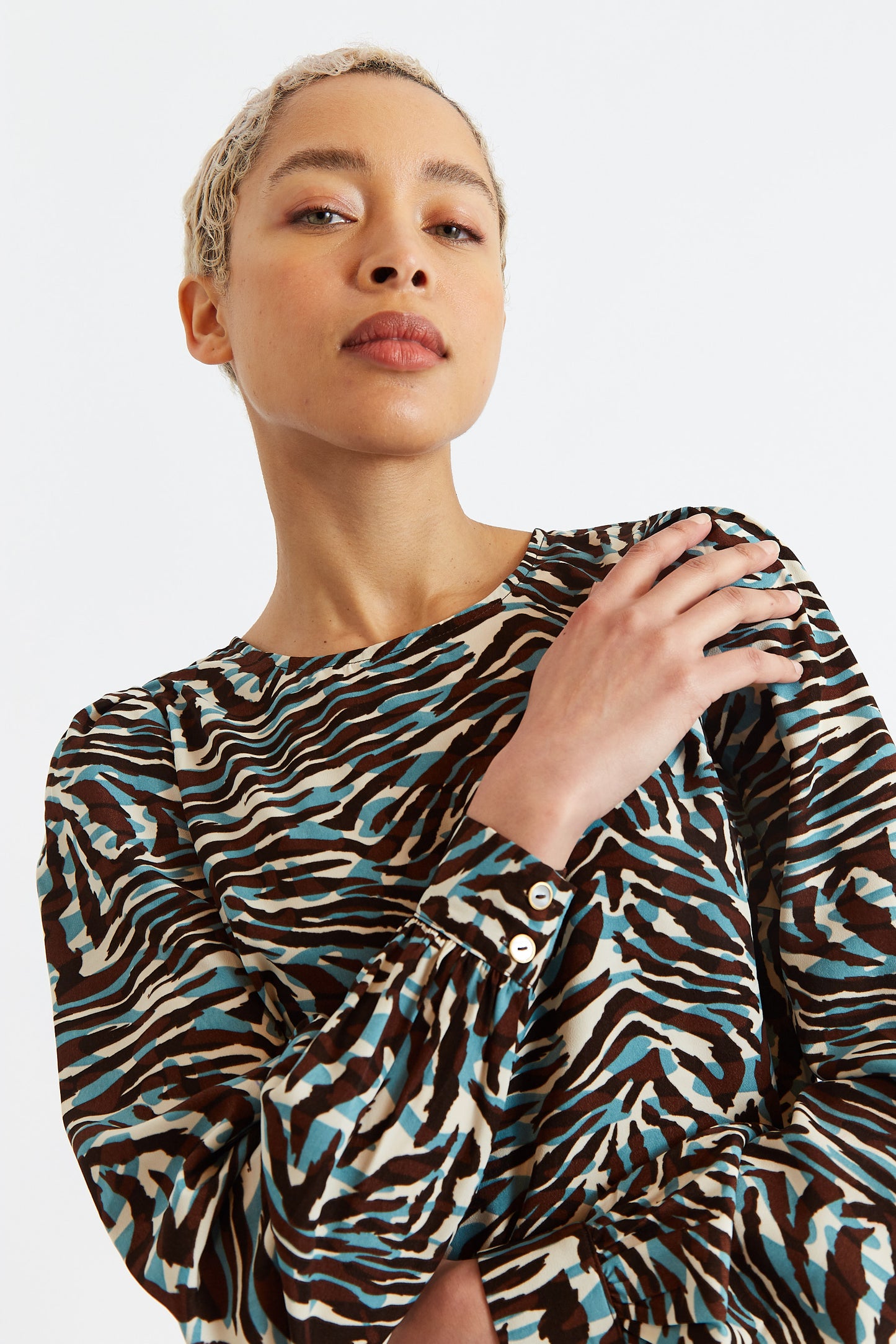Didee Roar Print Long Sleeve Mini Dress