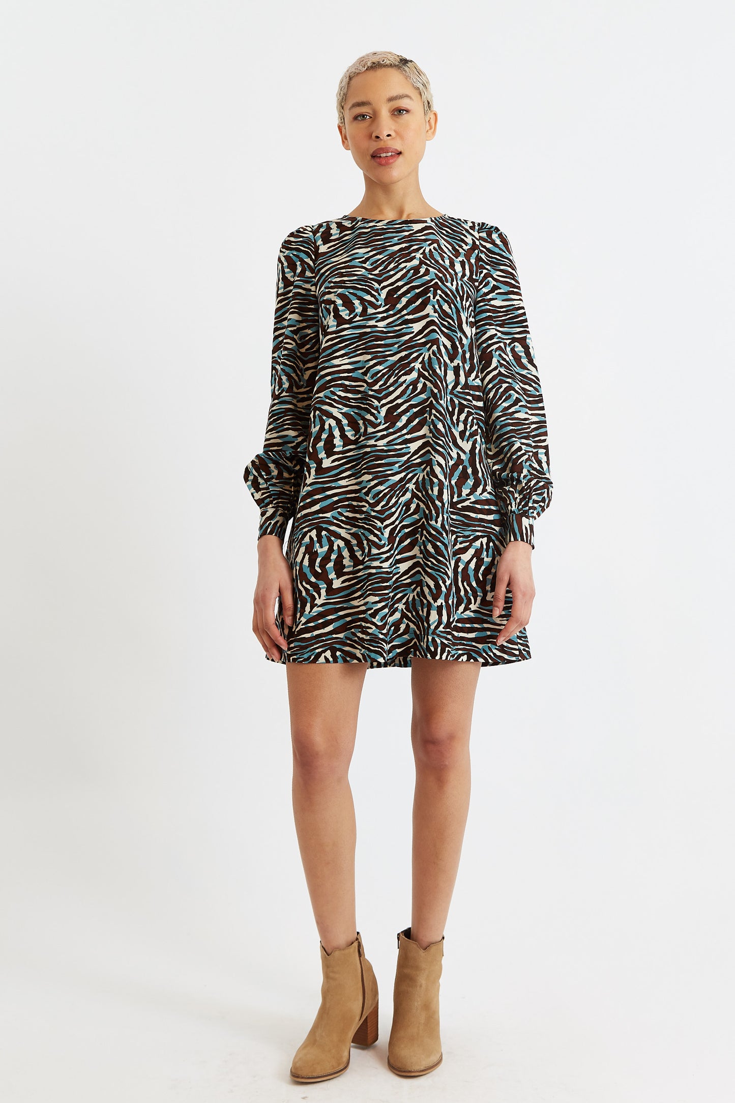 Didee Roar Print Long Sleeve Mini Dress