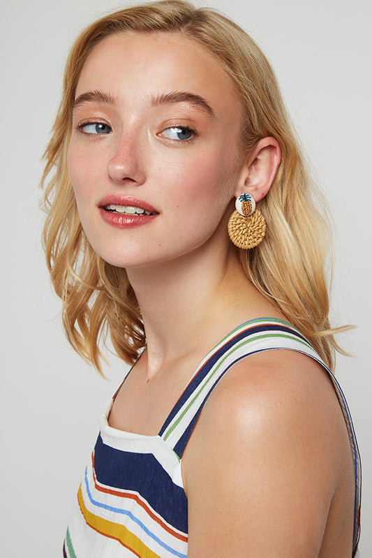 Dinah Pineapple Stud Earring