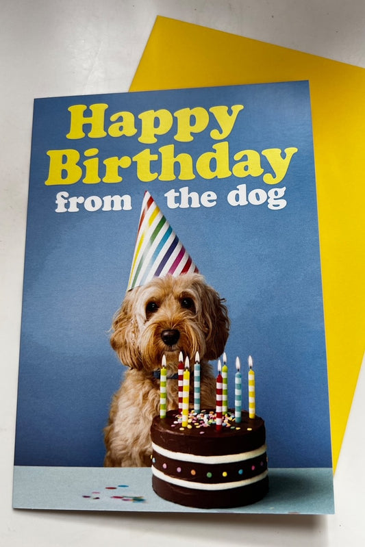 Happy Birthday from the Dog Card