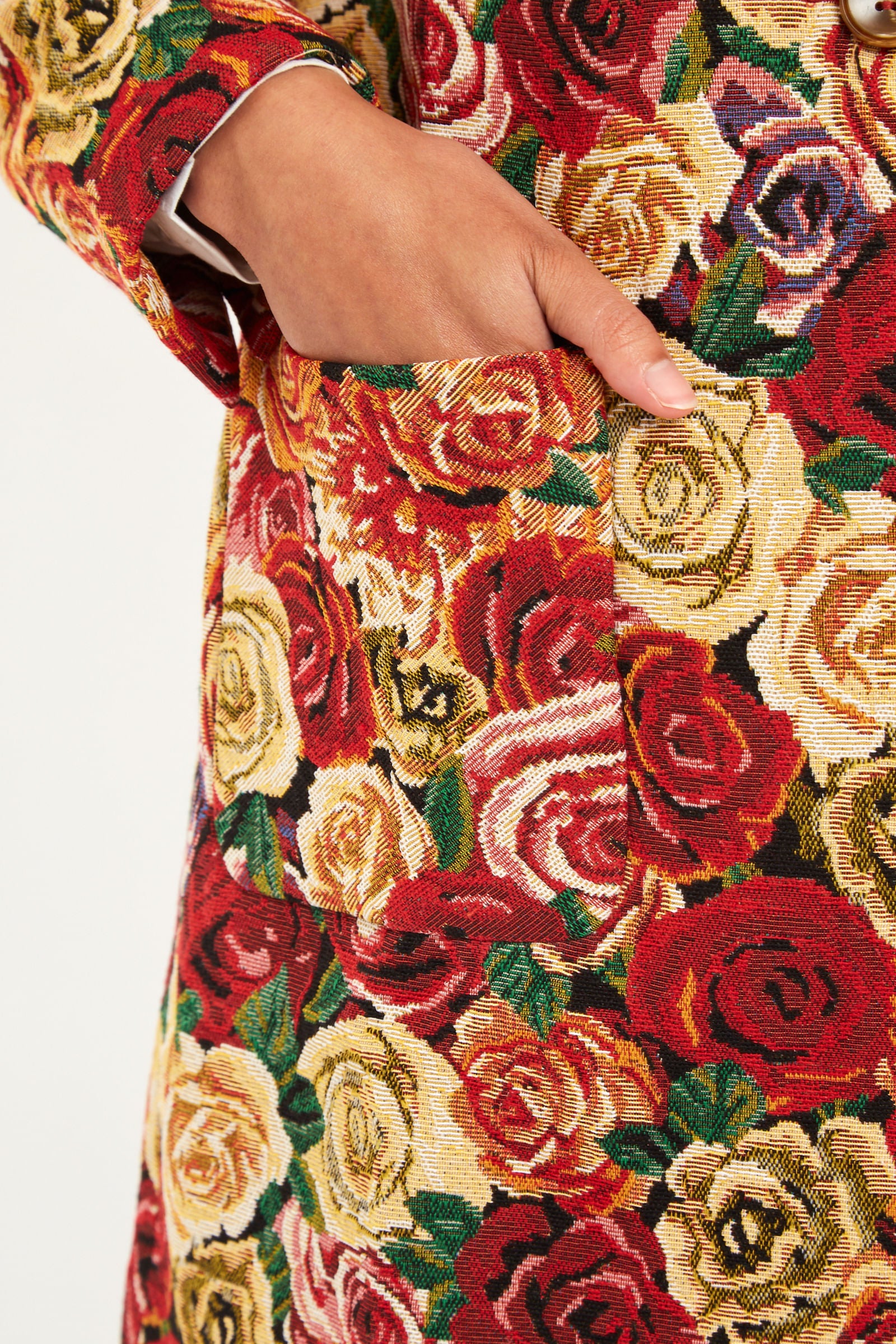 Louche Dryden Roses Tapestry Coat - Detail 2