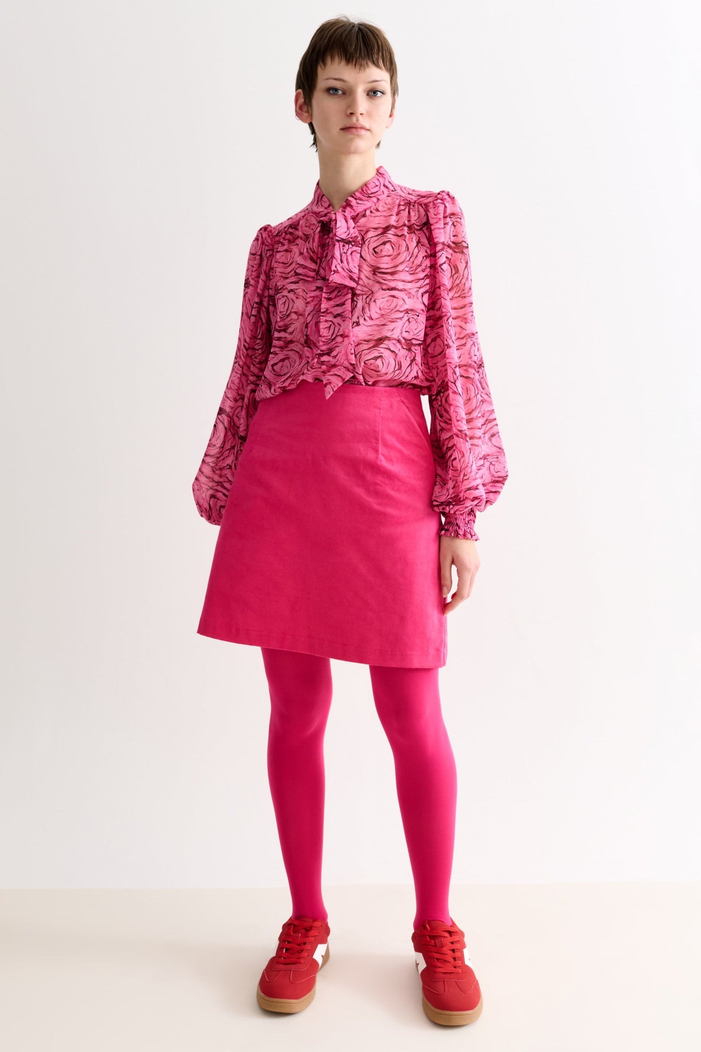 Dylan Babycord Mini Skirt - Pink