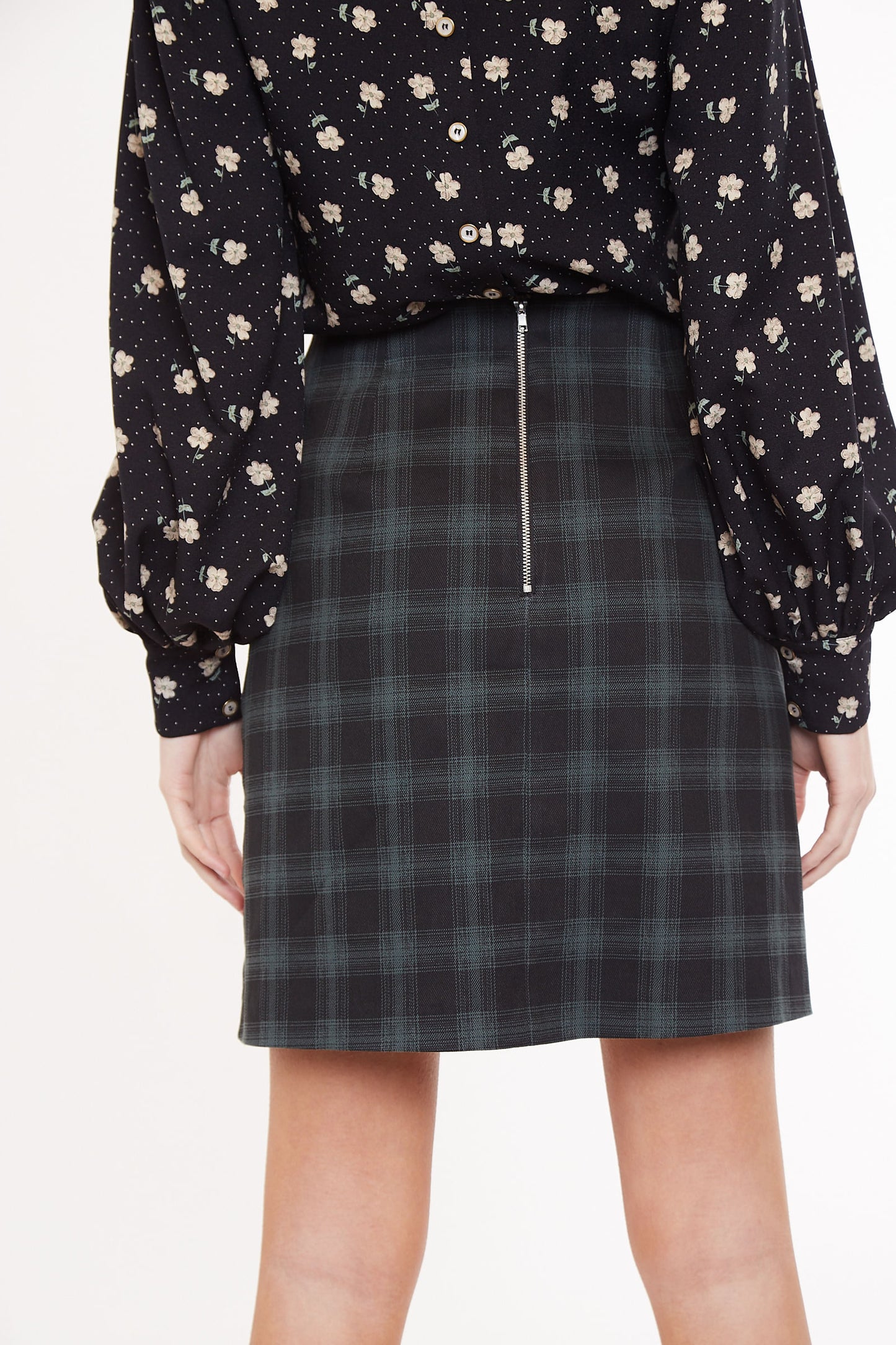 Louche Dylan Garden Check Mini Skirt