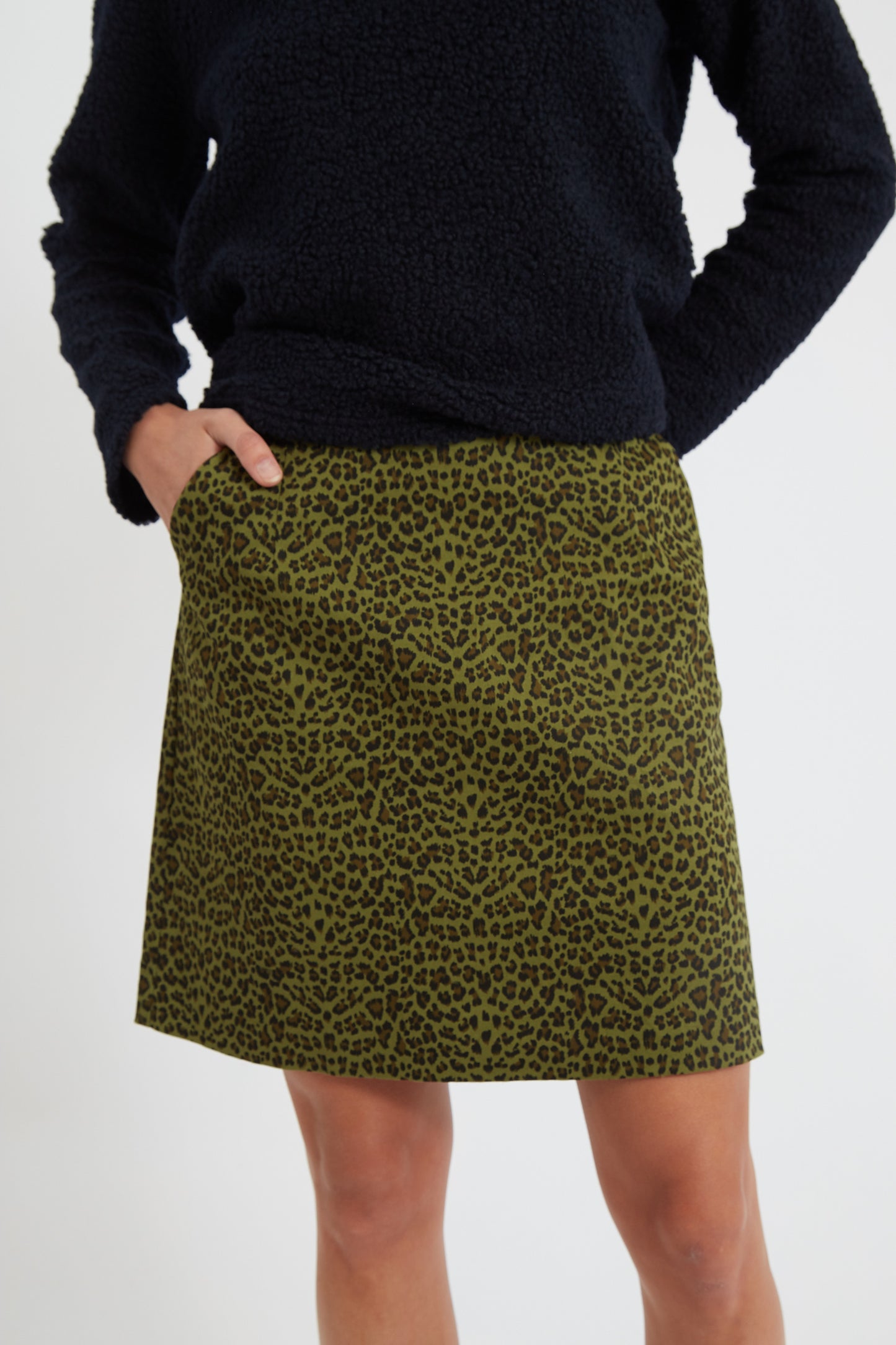 Dylan Animal Print Mini Skirt