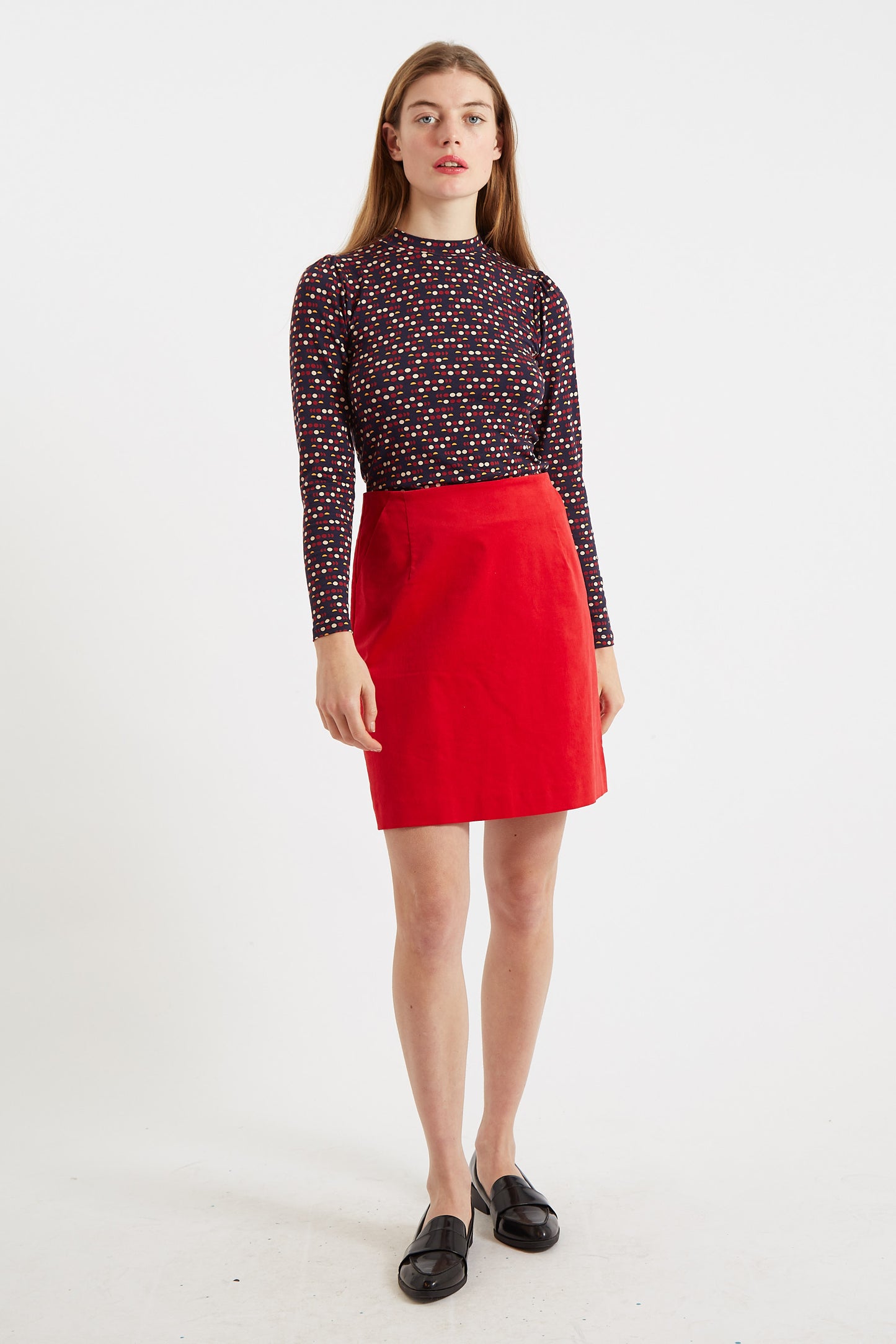 Dylan Baby Cord Mini Skirt - Red