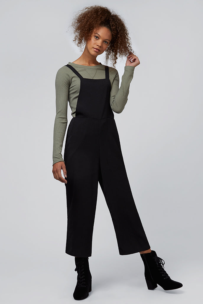Davis Black Strappy Jumpsuit