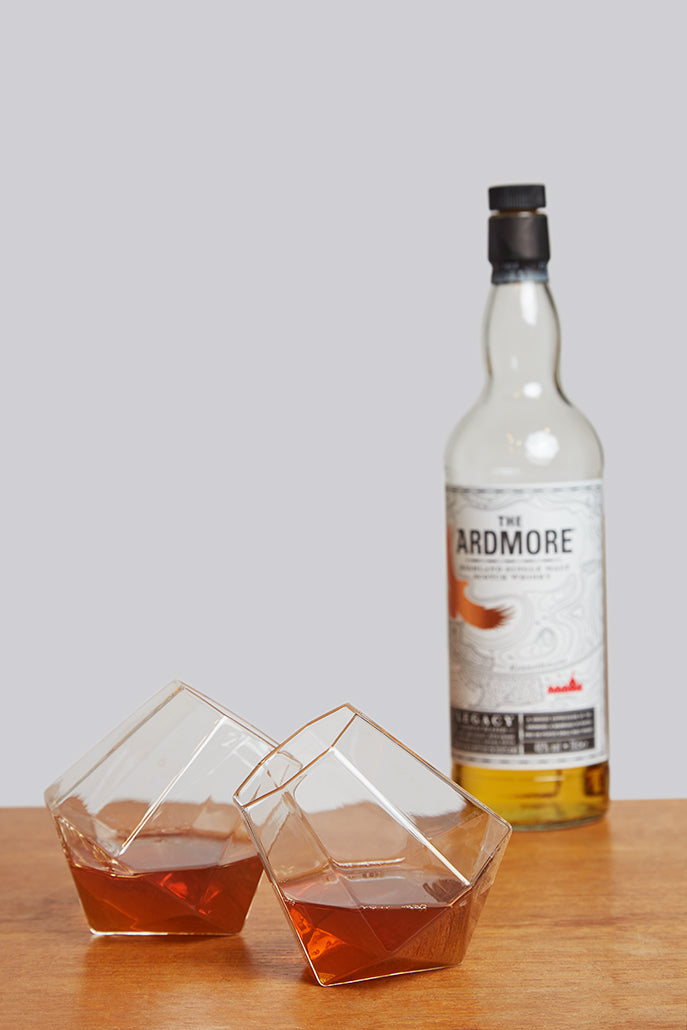 Pair Boxed Diamond Glasses