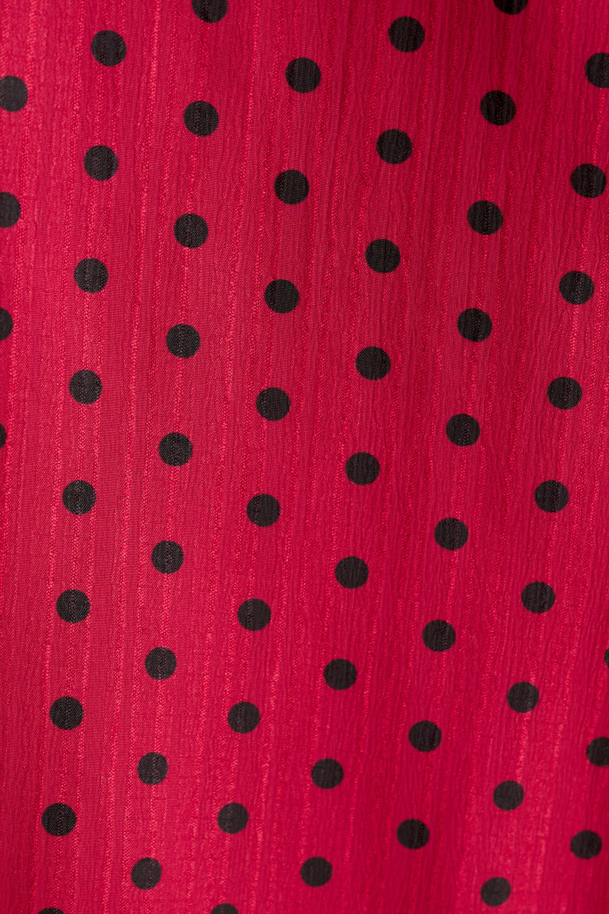 Aditi Spot Tie Neck Blouse - Wine