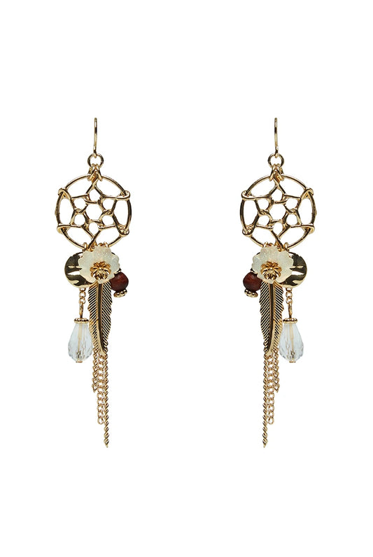 Edie Dream Catcher Flower Drop Earrings