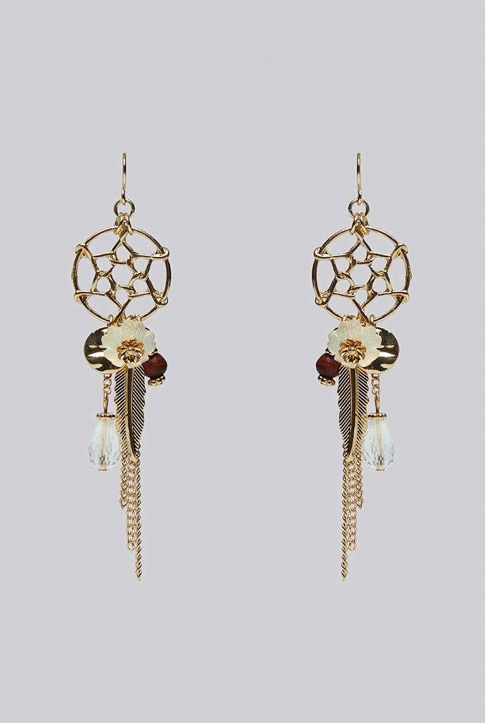 Edie Dream Catcher Flower Drop Earrings