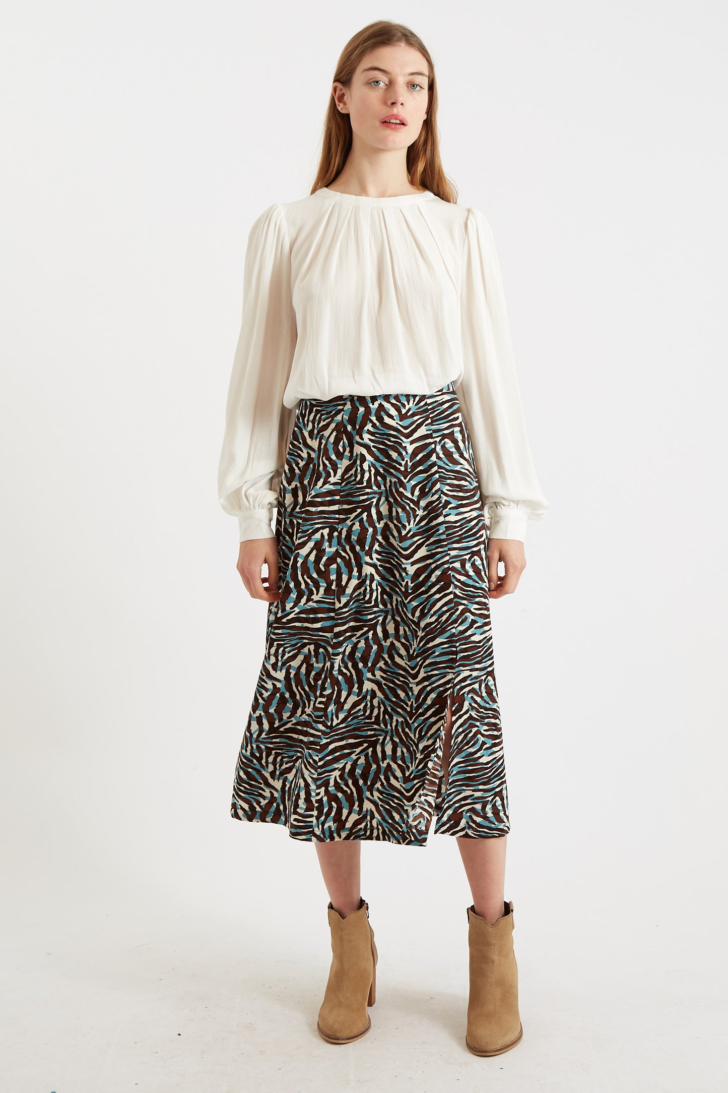 Egon Moss Crepe Blouse - Off White