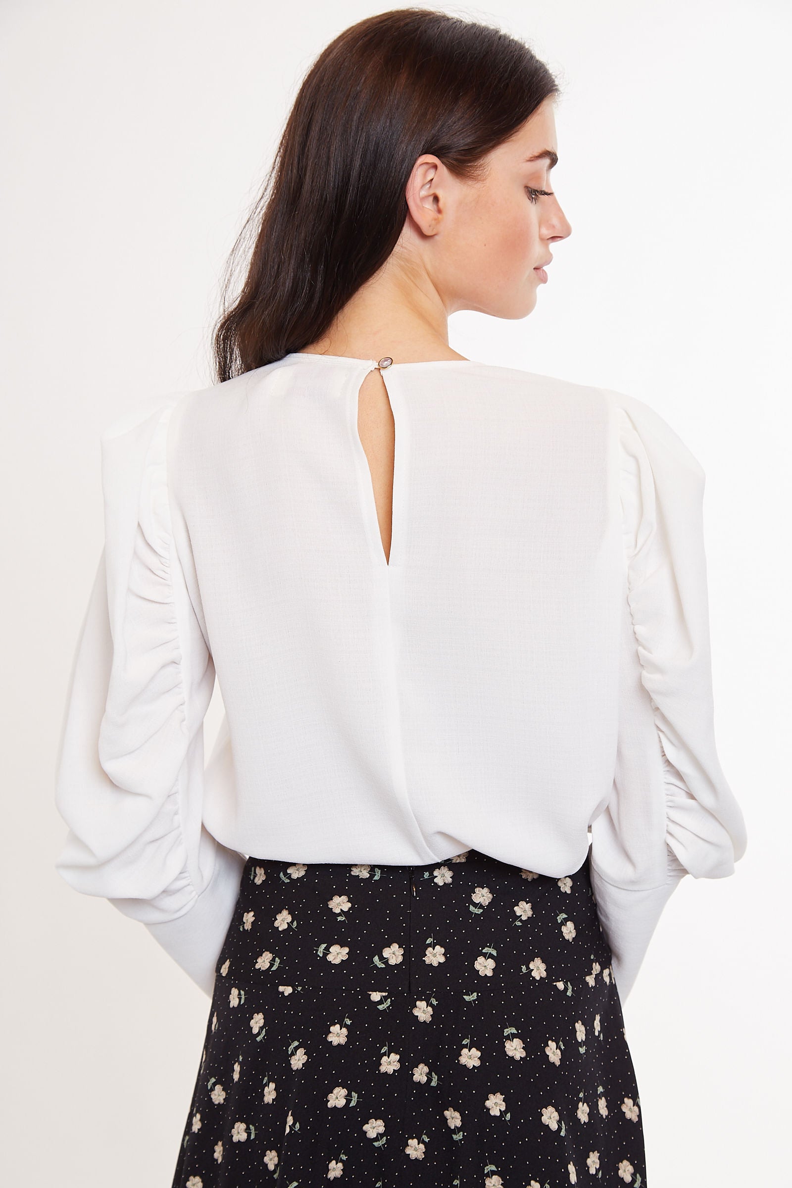 Louche Elif Statement Long Sleeve Blouse