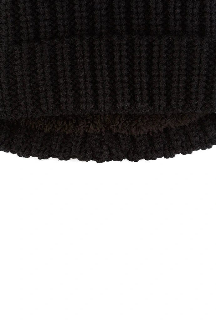 Everly Black Beanie