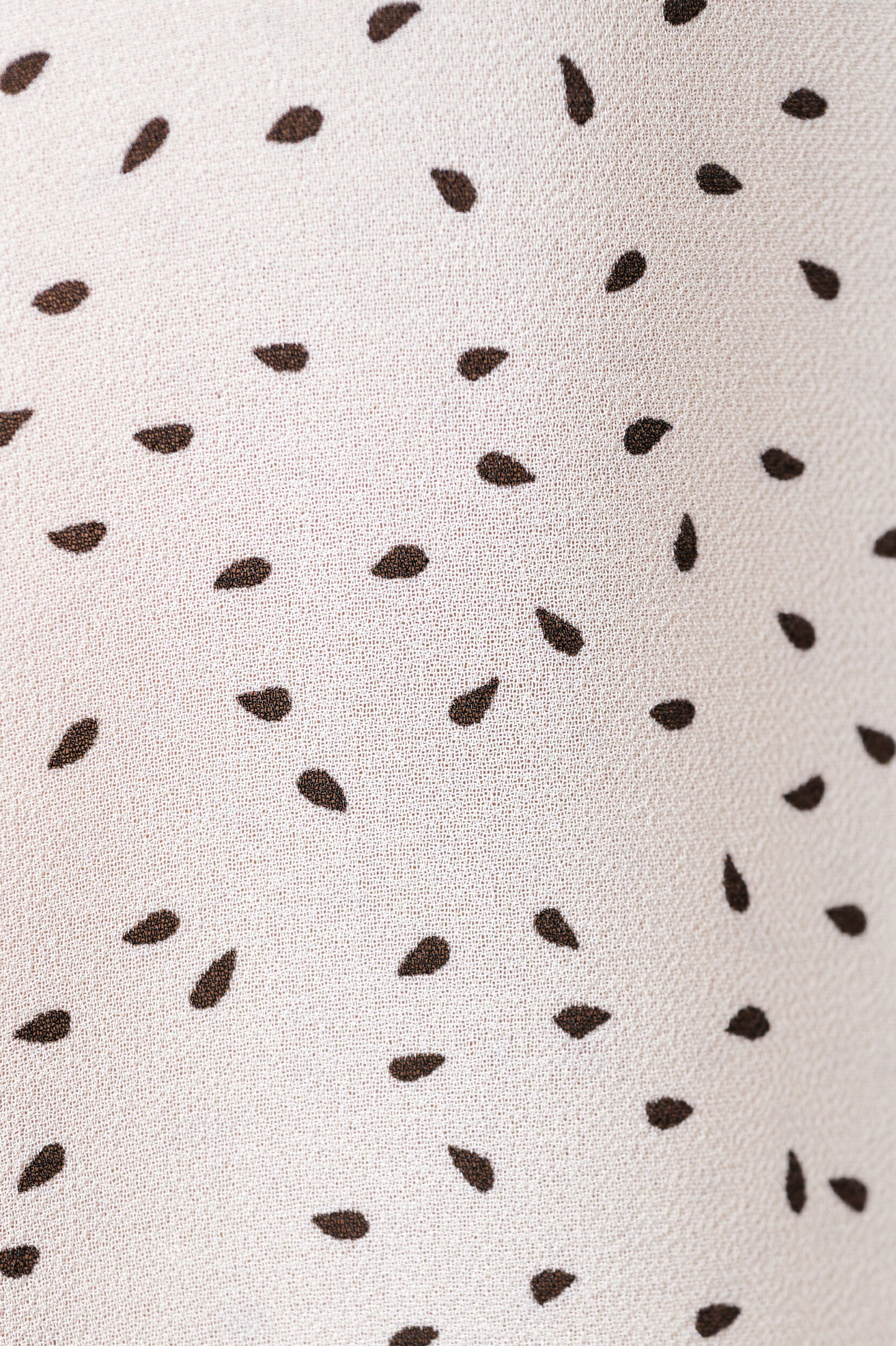 Gisla Raindrop Contrast Frill Long Sleeve Blouse - White