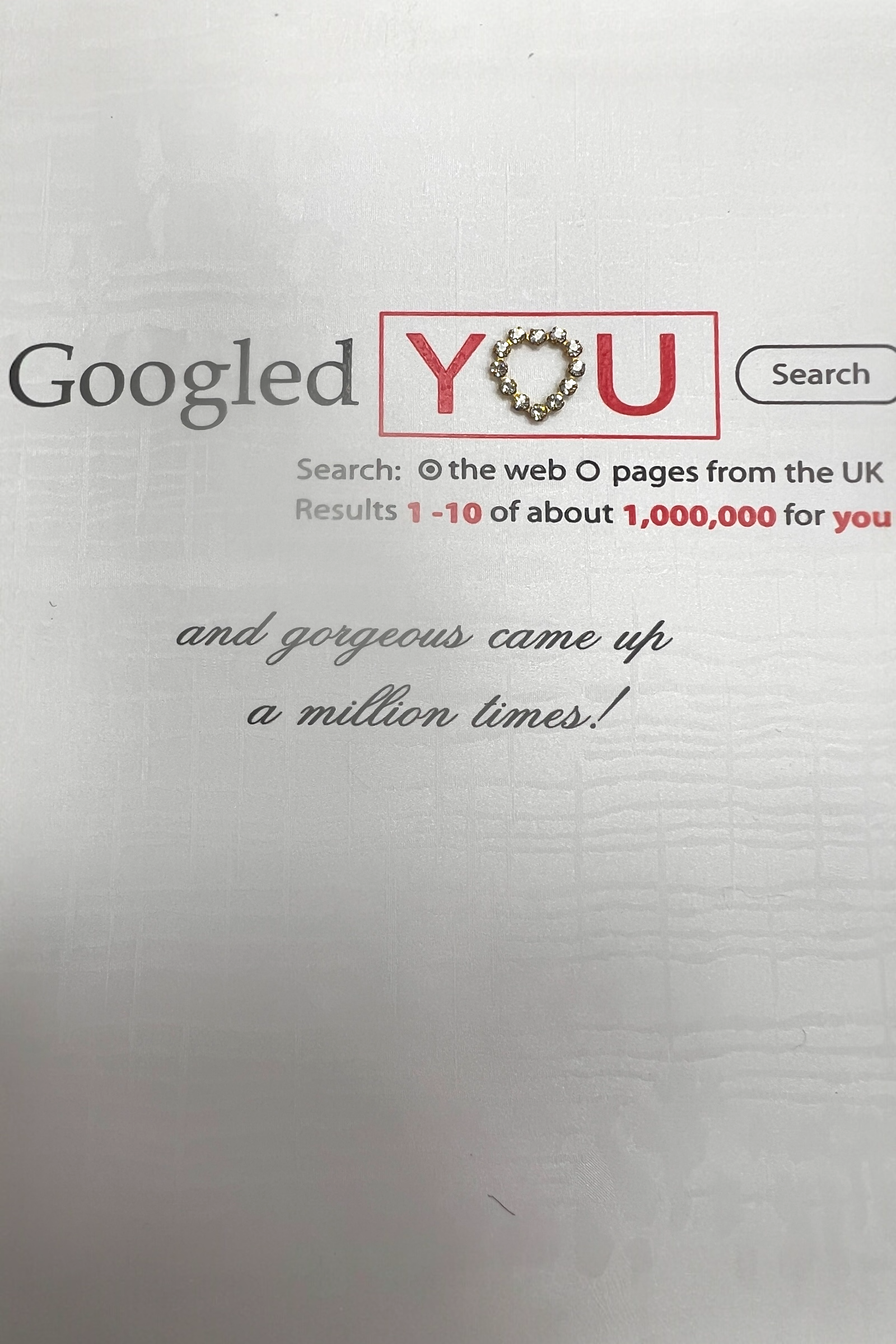 I Googled You Card