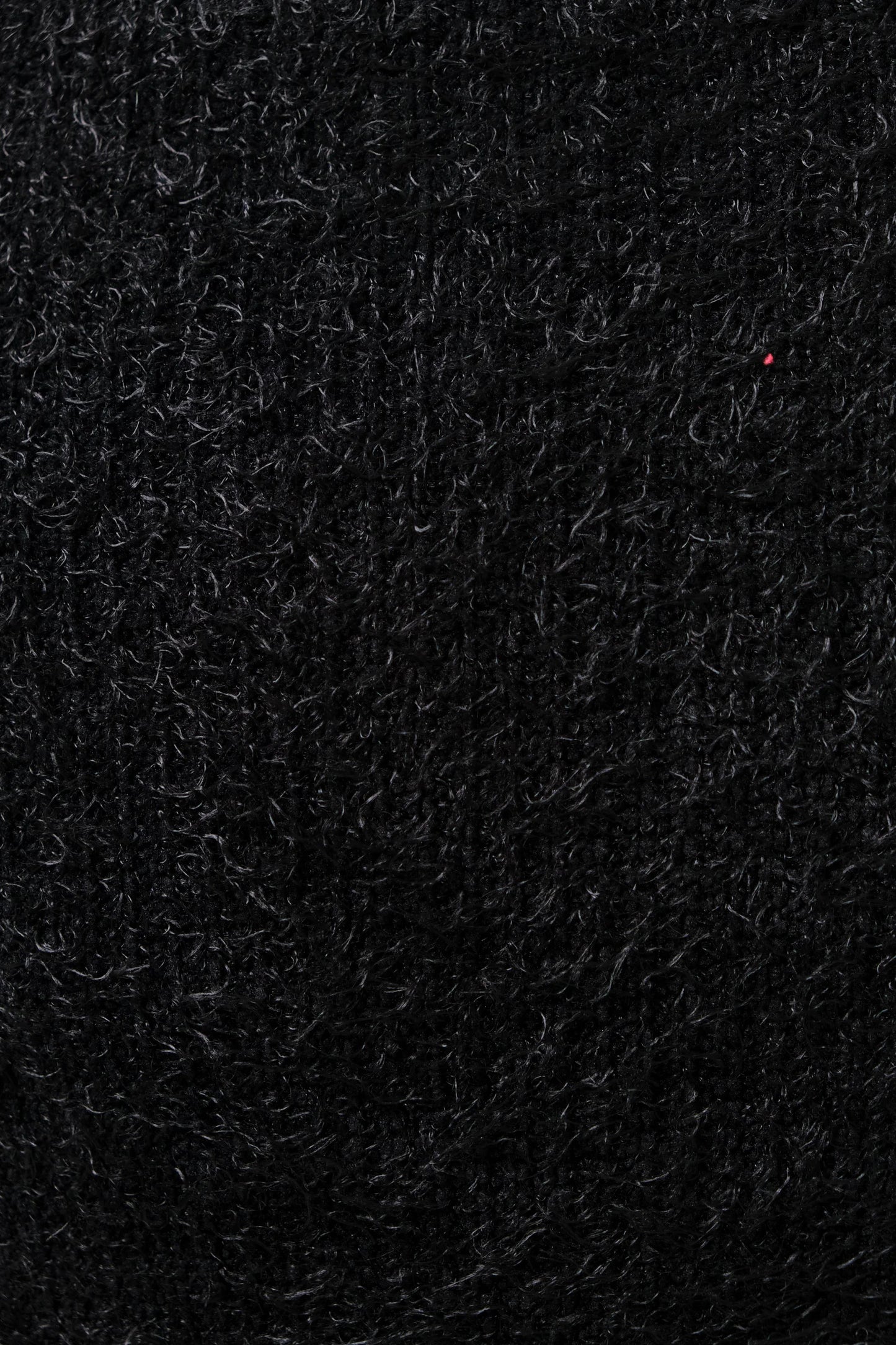 Laureen Eyelash Rib Short Sleeve Jumper - Black